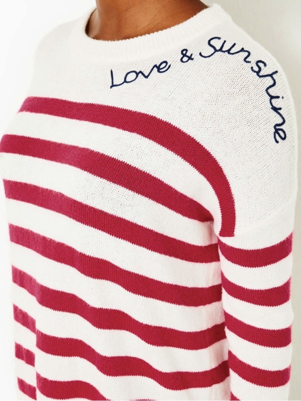 Lilly Pulitzer “Love & Sunshine” Striped Sweater | Size Medium - Picture 3 of 5